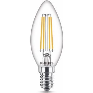 Philips LED lamp E14 | WarmGlow | Kaars B35 | Filament | 2200-2700K | Dimbaar | 3.4W (40W)