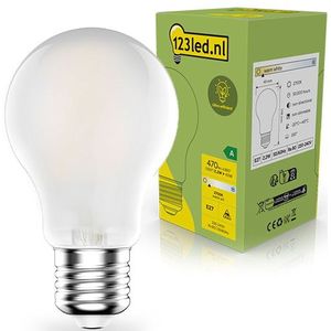 123led - LED Lamp - Mat - E27 - Peer A60 - 2.2W (40W) - 2700K