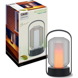 Calex oplaadbare tafellamp | Como | 1700K | Dimbaar | IP44 | Zwart | 1.5W