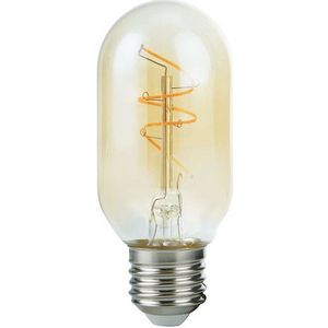 123led LED lamp E27 | Buis T45 | Filament | Goud | 2200K | Dimbaar | 4.2W (40W)