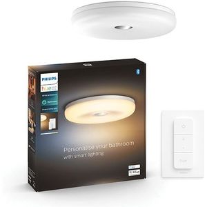 Philips Hue Struana badkamerplafondlamp M White Ambiance Wit + dimmer