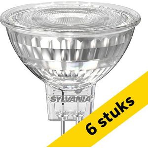 6x Sylvania GU5.3 LED spot | MR16 | 2700K | Dimbaar | 5W (40W)