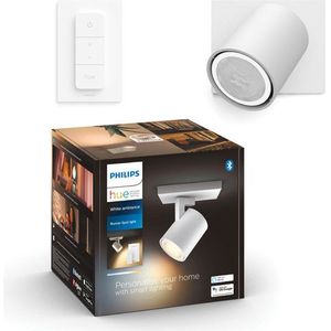 Philips Hue Runner Opbouwspot | Wit | 1 spot | White Ambiance | incl. dimmer switch
