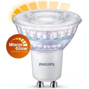 Philips GU10 LED spot | WarmGlow | 2200-2700K | Dimbaar | 3.8W (50W)