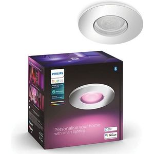 Philips Hue Xamento badkamerinbouwspot | Rond | Chrome | White en Color Ambiance | 4.2W | 1 stuk