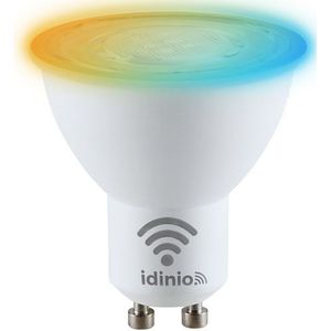 IDINIO Slimme GU10 LED lamp - Dimbaar - White & Color - Bedienbaar vanaf App - 1 x GU10 Spot