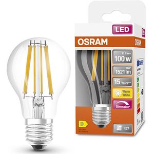 Osram LED lamp E27 | Peer A60 | Filament | Helder | 2700K | Dimbaar | 11W (100W)