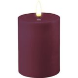 DELUXE HOMEART LED CANDLE REAL FLAME VIOLET Ø7.5CM x 10CM