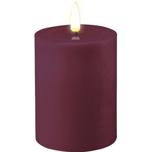 DELUXE HOMEART LED CANDLE REAL FLAME VIOLET Ø7.5CM x 10CM
