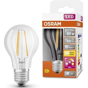 Osram LED lamp E27 | Peer A60 | GlowDim | Filament | 2200-2700K | Dimbaar | 7W (60W)