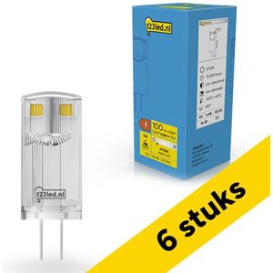 123led - G4 LED Capsule - Warm Wit - 6x 0.9W - SMD - 2700K