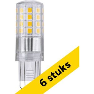 6x 123led G9 LED capsule | SMD | Helder | 2700K | 3-staps dimbaar | 4W (40W)