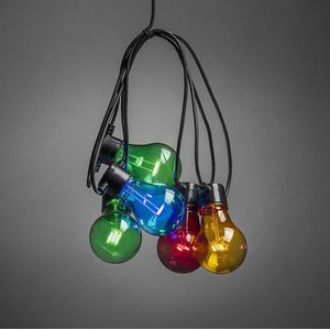 Lichtsnoer koppelbaar 20 meter | 10 lampjes | Multicolor | Konstsmide