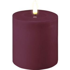 DELUXE HOMEART LED CANDLE REAL FLAME VIOLET Ø10CM x 10CM