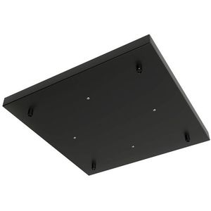 Calex design plafondkap vierkant 4 snoeren (zwart)
