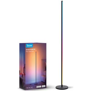 Govee RGBICW Smart Corner Floor Lamp | Wi-Fi, Bluetooth | Zwart