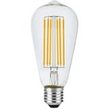123led LED lamp E27 | Edison ST64 | Filament | Helder | 2200K | Dimbaar | 5.5W (39W)