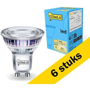 6x 123led GU10 LED spot | 4000K | 3.6W (50W)