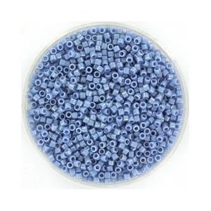 Miyuki delica's 11/0 1.6x1.3mm 5 gram (+- 1000 stuks) opaque luster denim blue