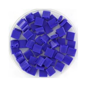 Miyuki tila 5x5 mm 5 gram (+- 59 stuks) opaque cobalt