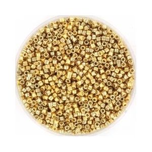 Miyuki delica's 11/0 1.6x1.3mm 5 gram (+- 1000 stuks) golden