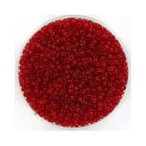 Miyuki rocailles 11/0 1.3x2.1mm 15 gram (+- 1650 stuks) transparant ruby