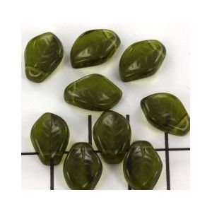 blad 9x14 mm groen olivine
