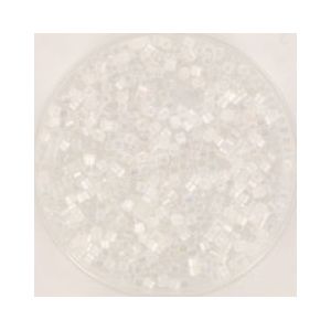 Miyuki delica's 11/0 1.6x1.3mm 5 gram (+- 1000 stuks) crystal ab silk satin