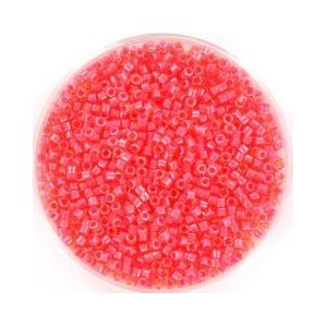 Miyuki delica's 11/0 1.6x1.3mm 5 gram (+- 1000 stuks) luminous poppy red