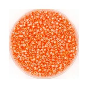 Miyuki delica's 11/0 1.6x1.3mm 5 gram (+- 1000 stuks) opaque luster mandarin