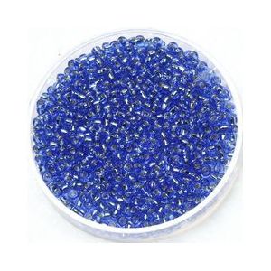 Miyuki rocailles 11/0 1.3x2.1mm 10 gram (+- 1100 stuks) silverlined dark cornflower blue