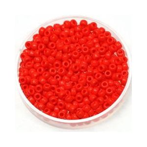 Miyuki rocailles 8/0 2.1x3.1mm 15 gram (+- 585 stuks) opaque vermilion red