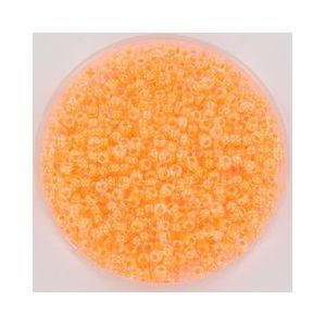 Miyuki rocailles 11/0 1.3x2.1mm 10 gram (+- 1100 stuks) luminous soft orange