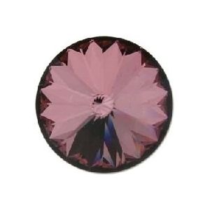 swarovski rivoli 14 mm crystal antique pink foiled