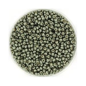Miyuki rocailles 11/0 1.3x2.1mm 10 gram (+- 1100 stuks) duracoat galvanized steel green