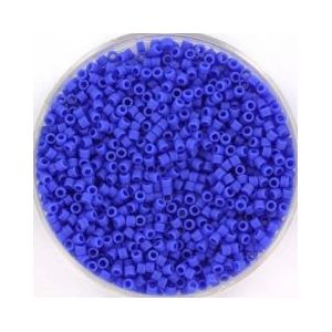 Miyuki delica's 11/0 1.6x1.3mm 5 gram (+- 1000 stuks) opaque matte cyan blue
