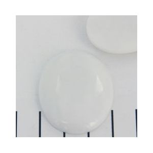 cabochon 40 x 30 mm witte agaat