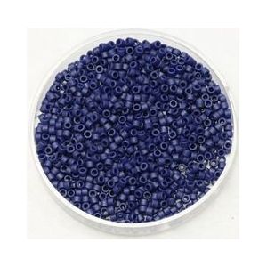 Miyuki delica's 11/0 1.6x1.3mm 5 gram (+- 1000 stuks) metallic matte - royal blue
