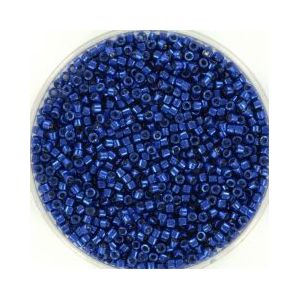 Miyuki delica's 11/0 1.6x1.3mm 3 gram (+- 600 stuks) duracoat galvanized navy blue