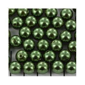 kunststof parels rond 10 mm groen 25 gram (+- 50 stuks)