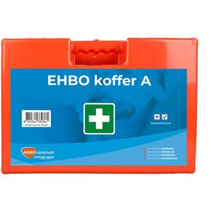 EHBO Koffer A - Rood - Kunststof - Inclusief Verbandmiddelen