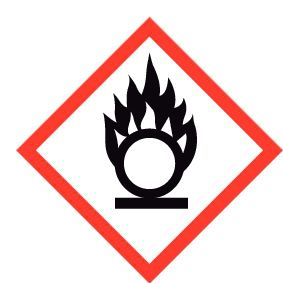 GHS 03 Oxiderende stoffen sticker