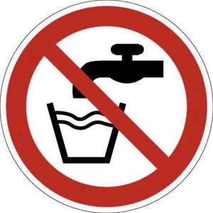 Geen drinkwater pictogram