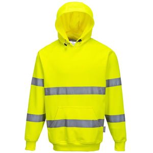 Reflecterende hoodie geel