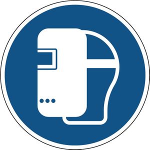 Lasmasker verplicht verplicht gebodspictogram
