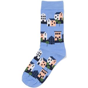 HEMA Sokken Happy Home Blauw (blauw)