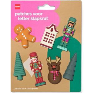 HEMA Patches Letterklapkratje Kerstfeest (multi)