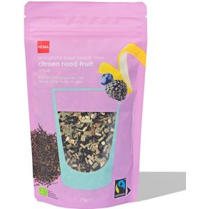HEMA Navulling Bio Zwarte Thee Citroen-rood Fruit 75gr