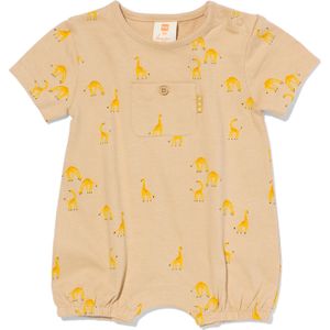 HEMA Newborn Jumpsuit Giraf Zand (zand)