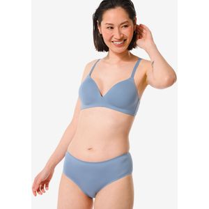 HEMA Dames Hipster Second Skin Micro Blauw (blauw)